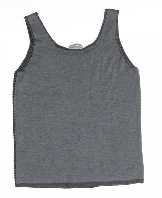 M&S Womens Grey   Basic Blouse Size 12