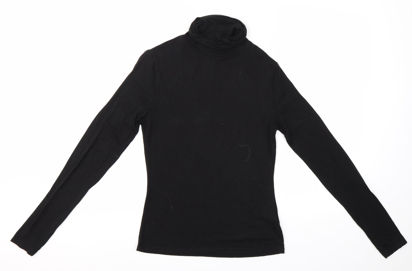 Womens UK Size 10 New Look Black Basic Blouse