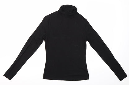 Womens UK Size 10 New Look Black Basic Blouse