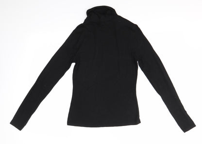 Womens UK Size 10 New Look Black Basic Blouse
