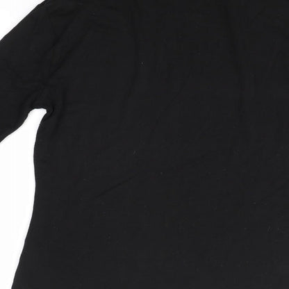 Womens UK Size 10 New Look Black Basic Blouse