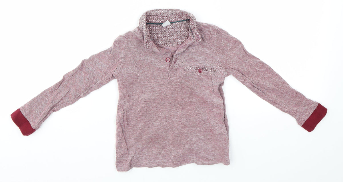Additional front view of Tu boys’ pink jumper, size 3, years