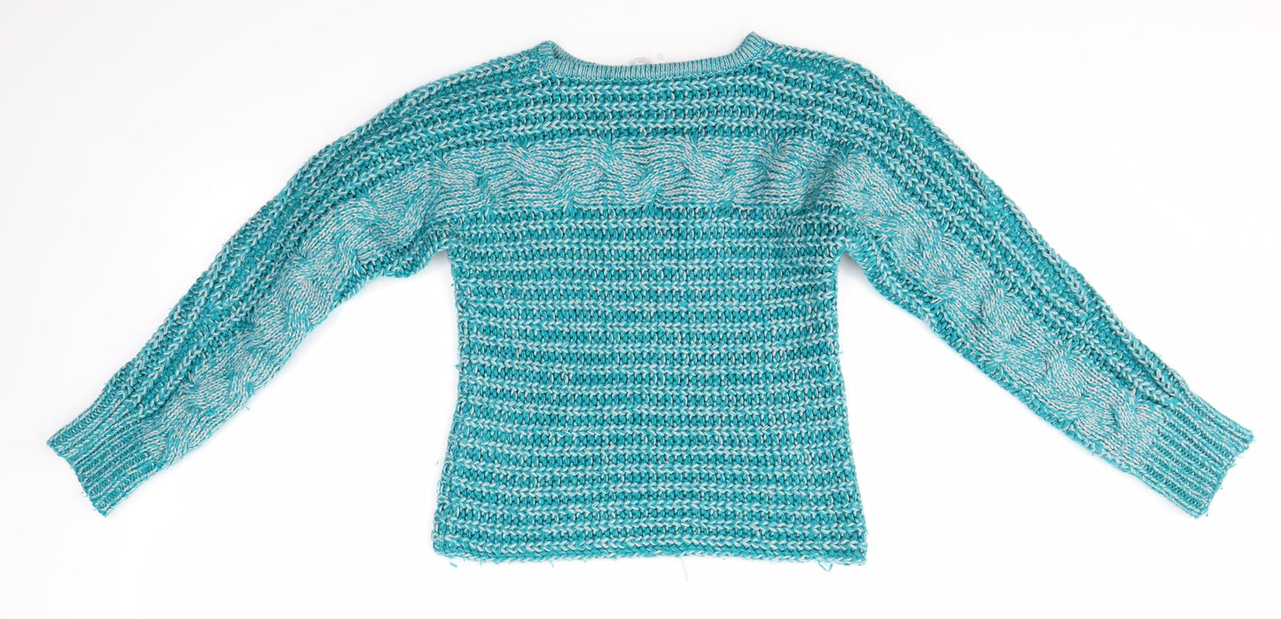 Miss Evie Girls Blue   Pullover Jumper Size 11-12 Years