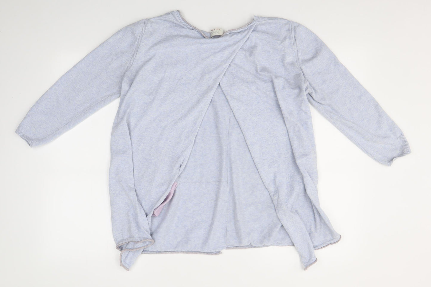 Womens UK Size 16 Wrap Blue Pullover Jumper