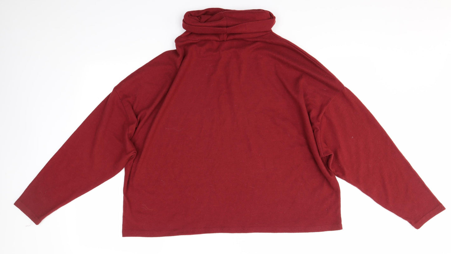 Primark Womens Red   Pullover Jumper Size XL