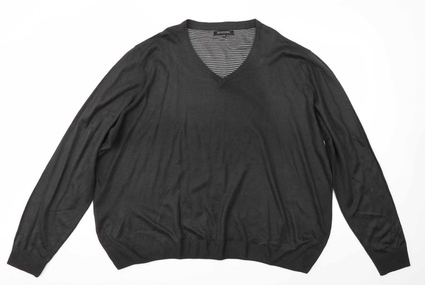 Avenue Mens Grey   Pullover Jumper Size 2XL