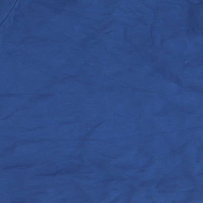 Brand and care label for Tu boys’ blue jumper, size 12, years