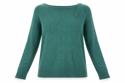 Womens UK Size L Vida Vi Green Pullover Jumper