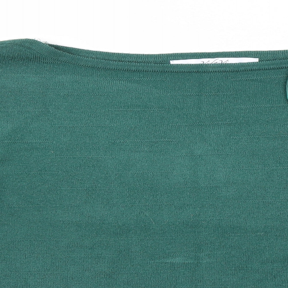 Womens UK Size L Vida Vi Green Pullover Jumper