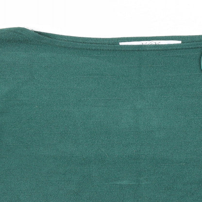 Womens UK Size L Vida Vi Green Pullover Jumper
