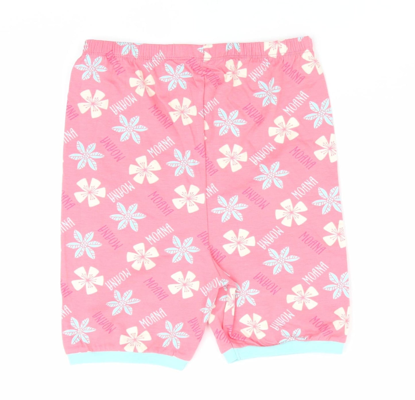 Character.Com Girls Pink Floral   Pyjama Pants Size 12 Years  - Blue Yellow Flowers