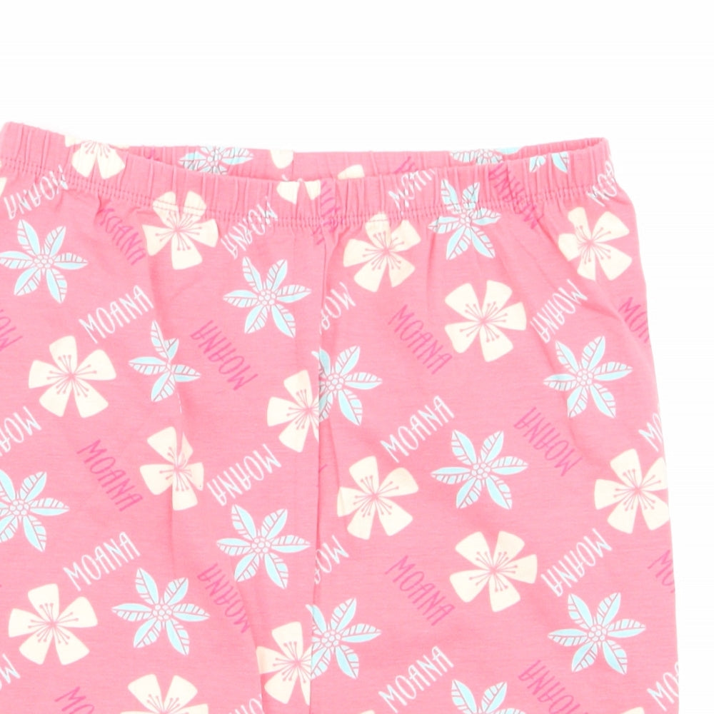 Character.Com Girls Pink Floral   Pyjama Pants Size 12 Years  - Blue Yellow Flowers
