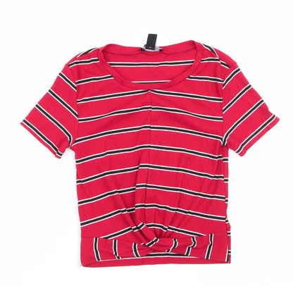 Womens UK Size 12 New Look Red Tunic T-Shirt
