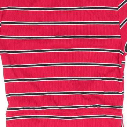 Womens UK Size 12 New Look Red Tunic T-Shirt