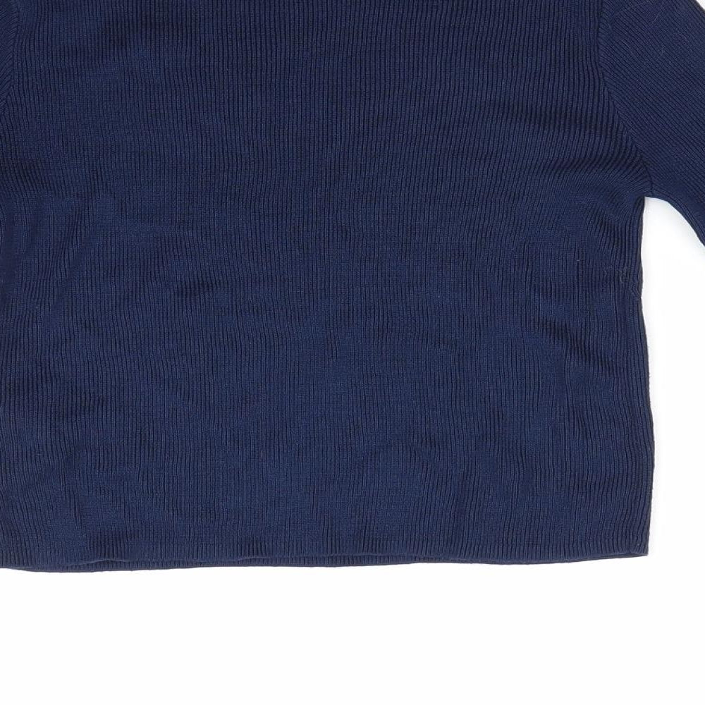 Womens UK Size 10 Divided Blue Pullover Jumper