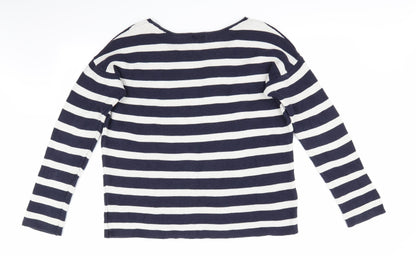 Gap Womens Blue Striped  Pullover Jumper Size L  - Blue and white stripe