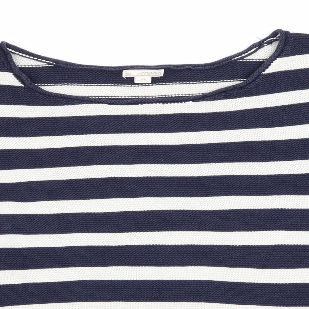 Gap Womens Blue Striped  Pullover Jumper Size L  - Blue and white stripe