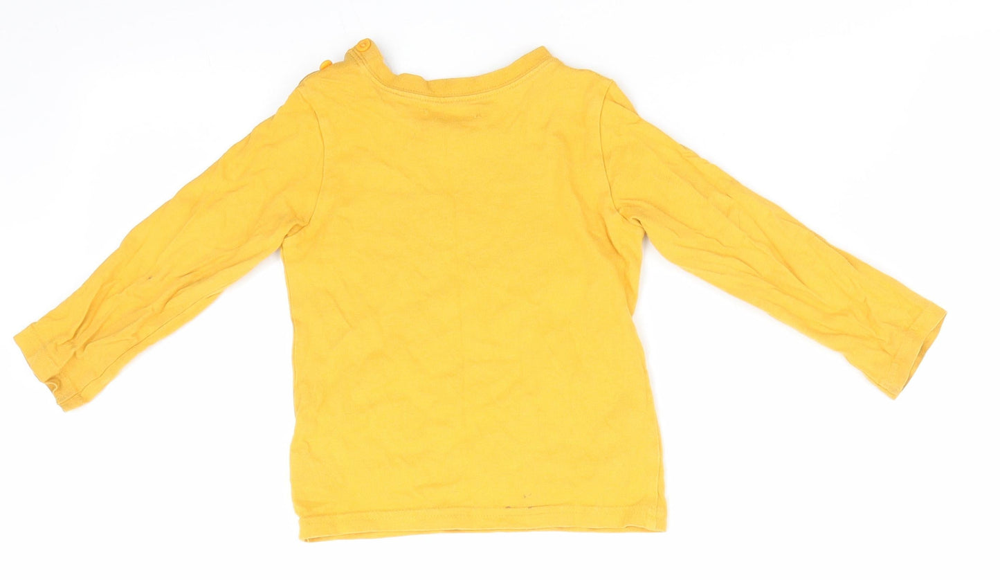 Baby M&Co Boys Yellow   Basic Casual Size 12-18 Months  - Bicycles Super Awesome Dude