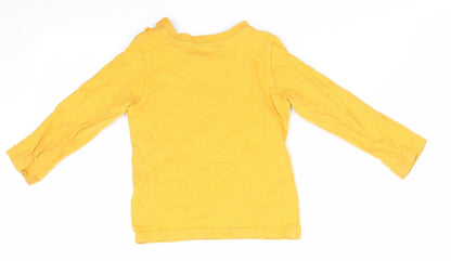 Baby M&Co Boys Yellow   Basic Casual Size 12-18 Months  - Bicycles Super Awesome Dude