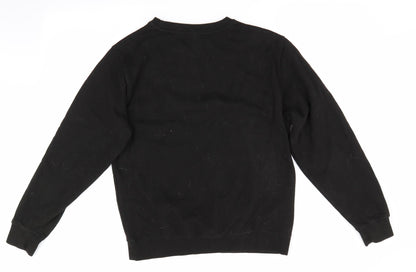 Awdis Mens Black   Pullover Sweatshirt Size S  - Christmas Bicycle