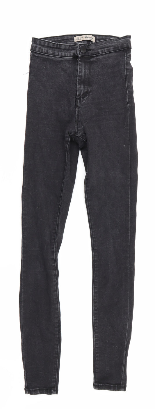 Denim Co Womens Black   Skinny Jeans Size 4 L28 in