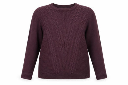 Womens UK Size L Peacocks Purple Pullover Jumper