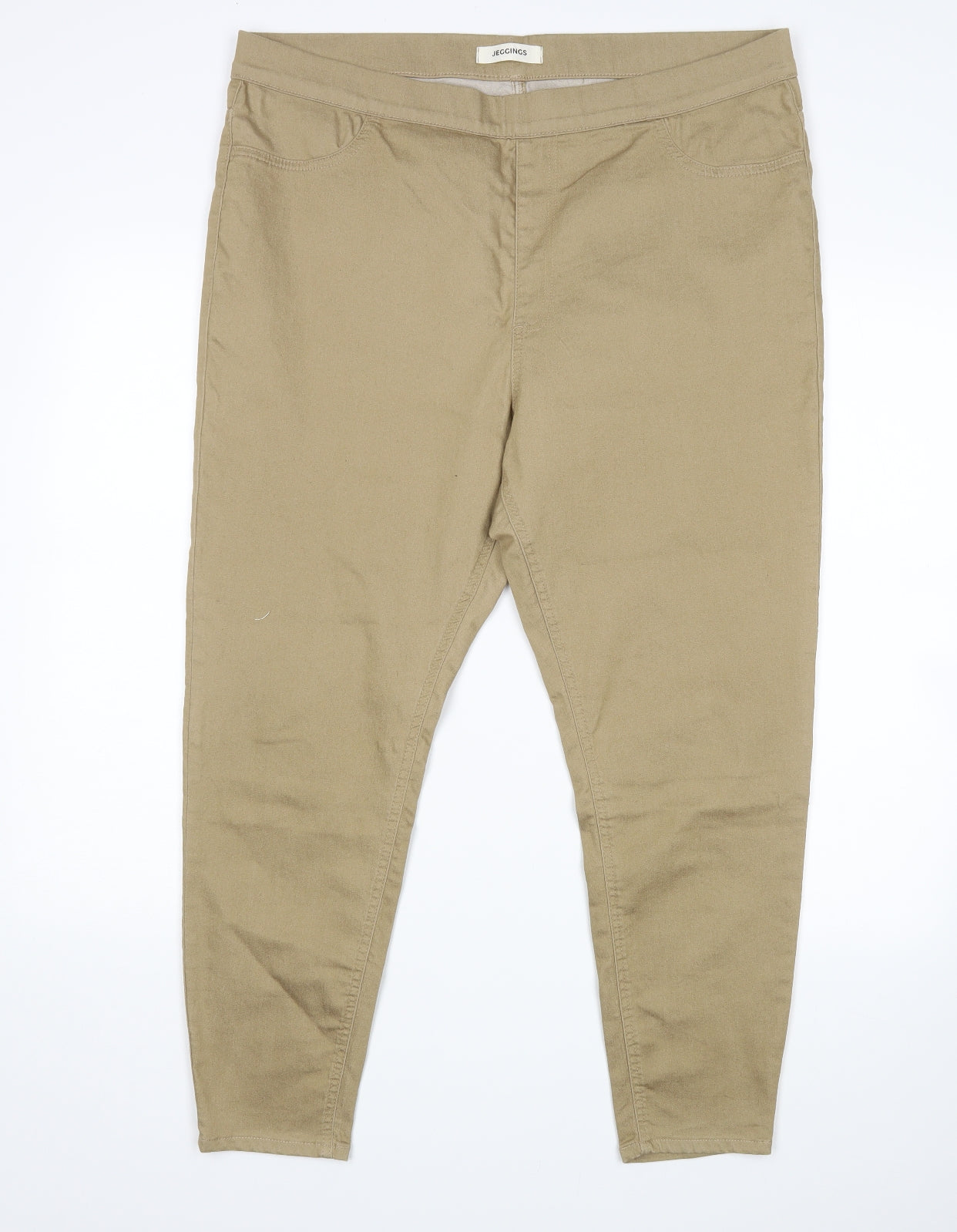 Womens UK Size 38 in Preworn Regular Fit Jegging Beige Jeans