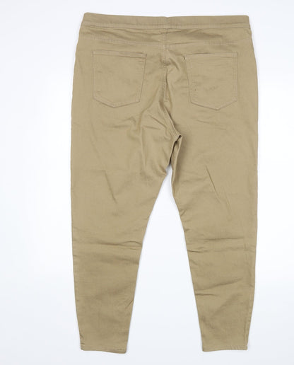 Womens UK Size 38 in Preworn Regular Fit Jegging Beige Jeans