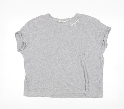 Additional front view of Marks & Spencer women’s grey top pyjama top, size L