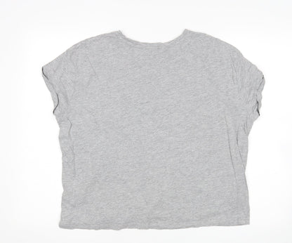 Back view of Marks & Spencer women’s grey top pyjama top, size L