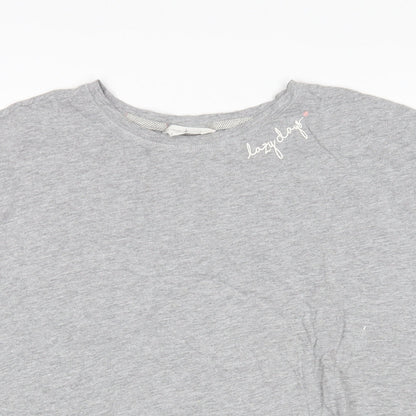 Close-up detail of Marks & Spencer women’s grey top pyjama top, size L