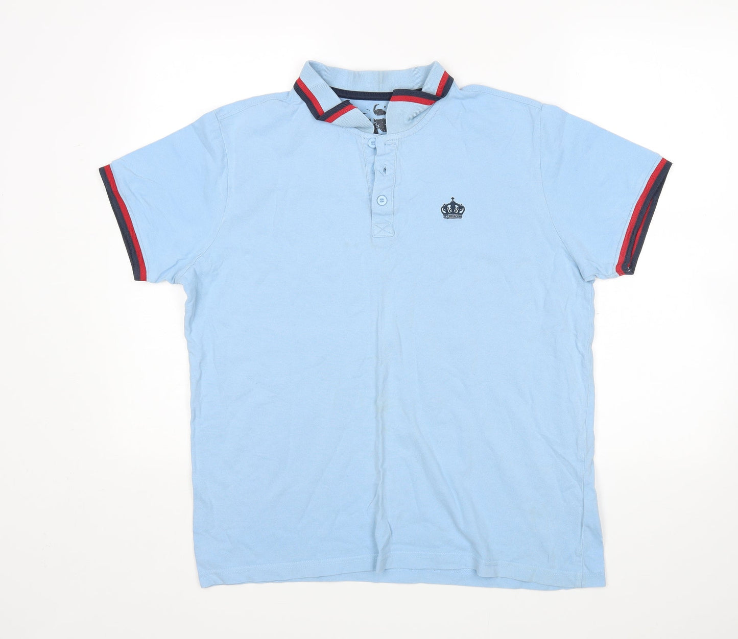 Pride & Soul Mens Blue    Polo Size L