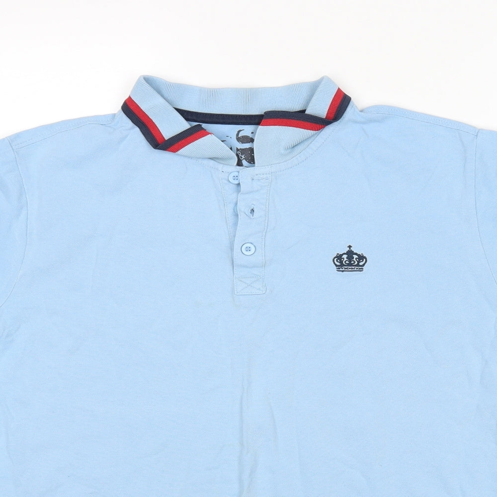 Pride & Soul Mens Blue    Polo Size L