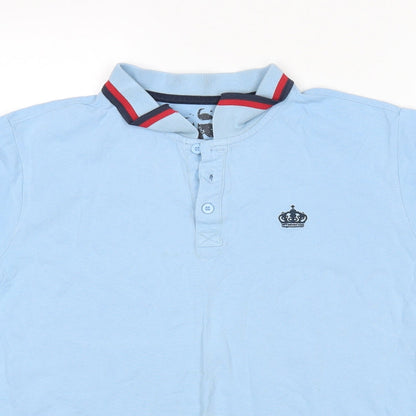 Pride & Soul Mens Blue    Polo Size L