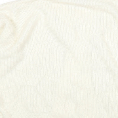 Womens UK Size 12 Preworn Beige Cardigan Jumper