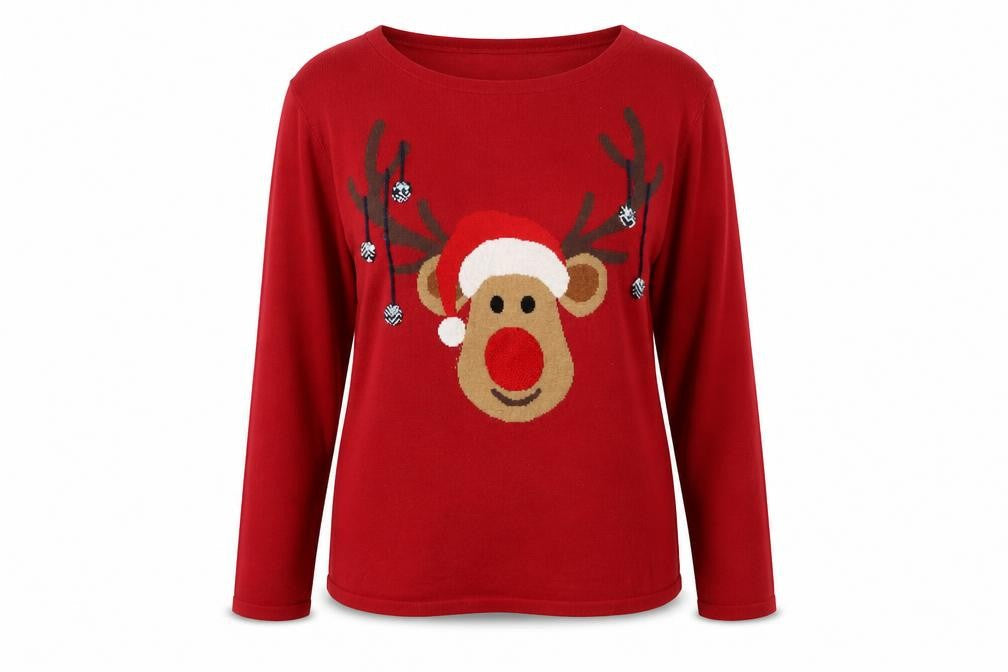 Womens UK Size 8 NEXT Red Pullover Jumper