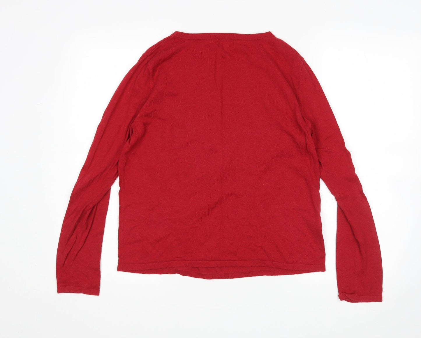 Womens UK Size 8 NEXT Red Pullover Jumper