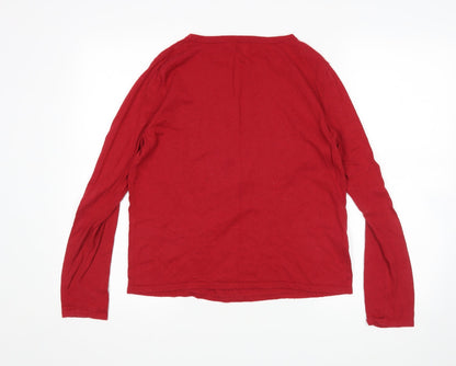 Womens UK Size 8 NEXT Red Pullover Jumper