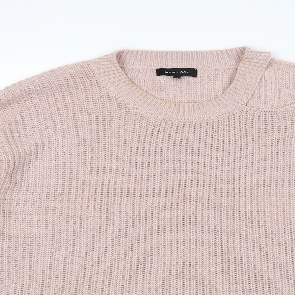 Womens UK Size 12 New Look Pink Pullover Jumper