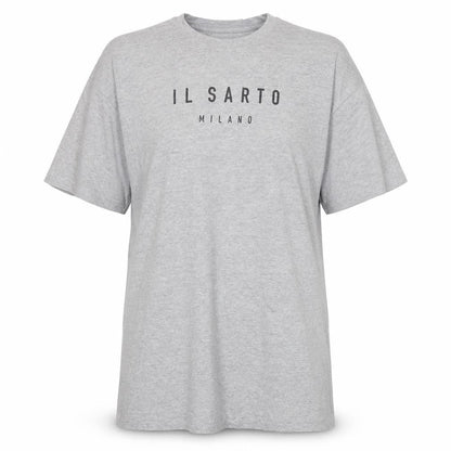Front view of Ilsarto women’s grey t-shirt dress, size M