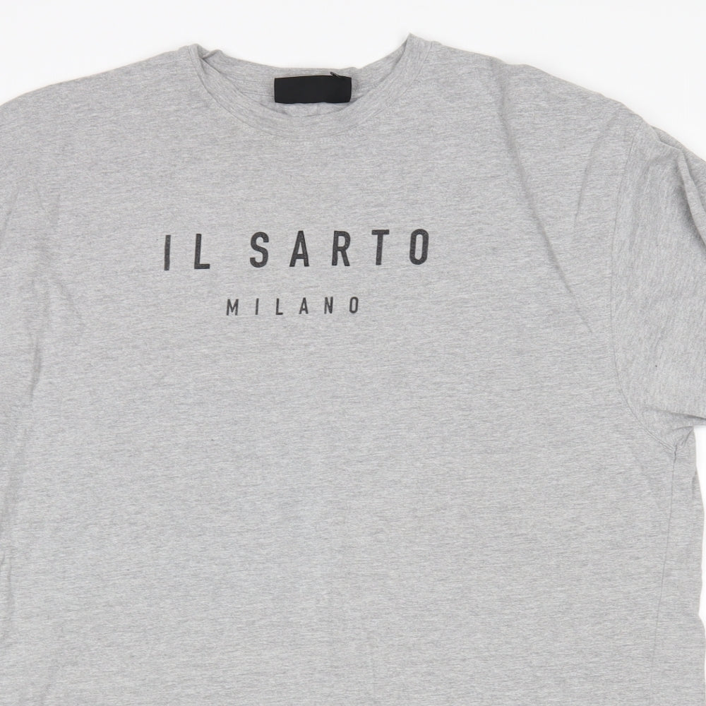 Ilsarto Womens Grey   T-Shirt Dress  Size M