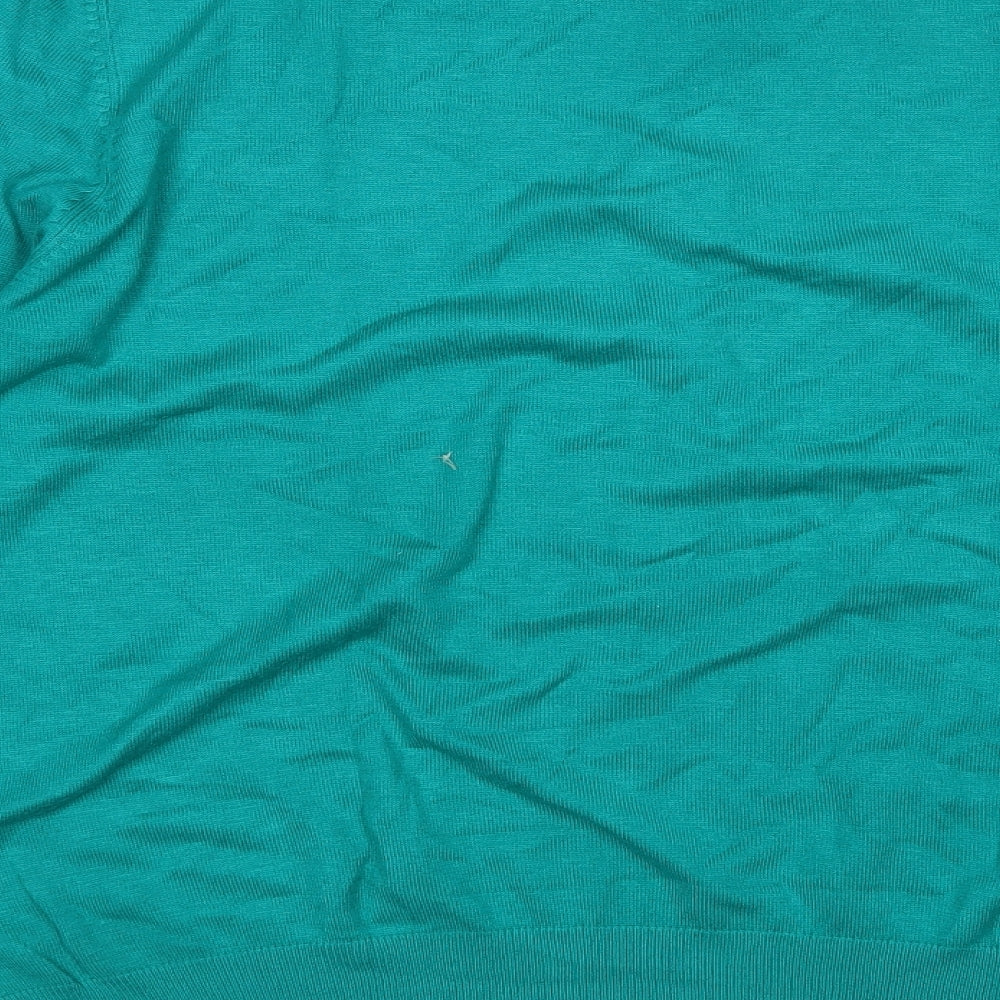 Womens UK Size XL BM Green Pullover Jumper
