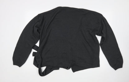 Womens UK Size 10 In the Style Grey Cardigan Jumper