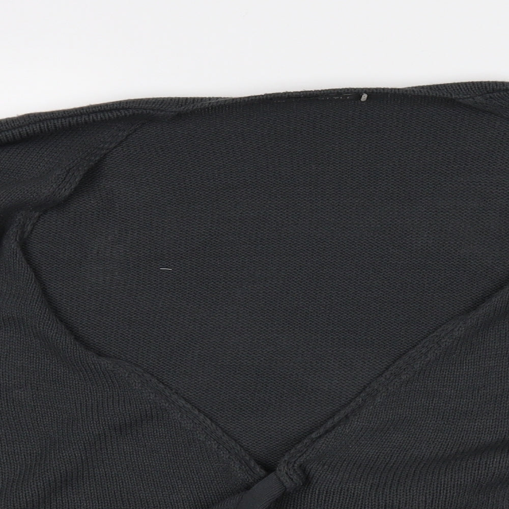 Womens UK Size 10 In the Style Grey Cardigan Jumper