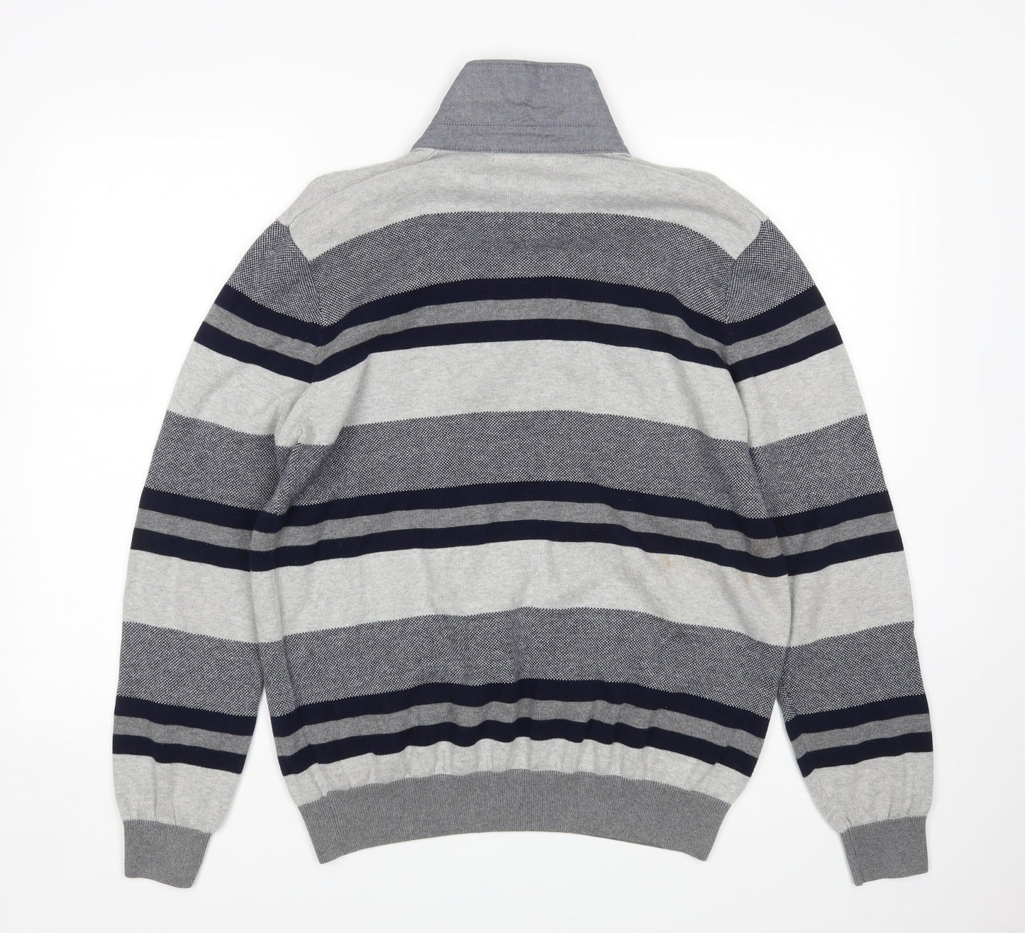 BHS Mens Multicoloured Striped  Pullover Jumper Size M