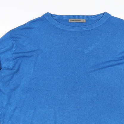Womens UK Size L Cedar Wood State Blue Pullover Jumper