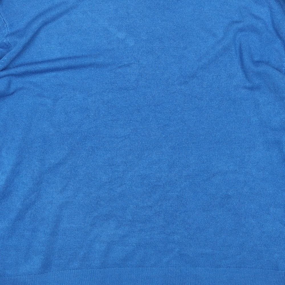 Womens UK Size L Cedar Wood State Blue Pullover Jumper
