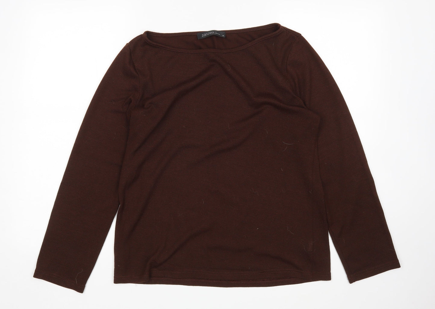 Womens UK Size M Zanzea Brown Pullover Jumper