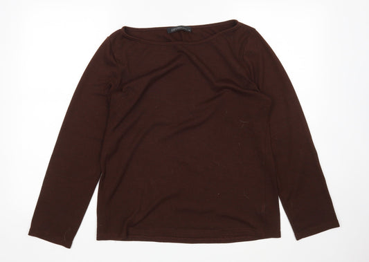 Womens UK Size M Zanzea Brown Pullover Jumper