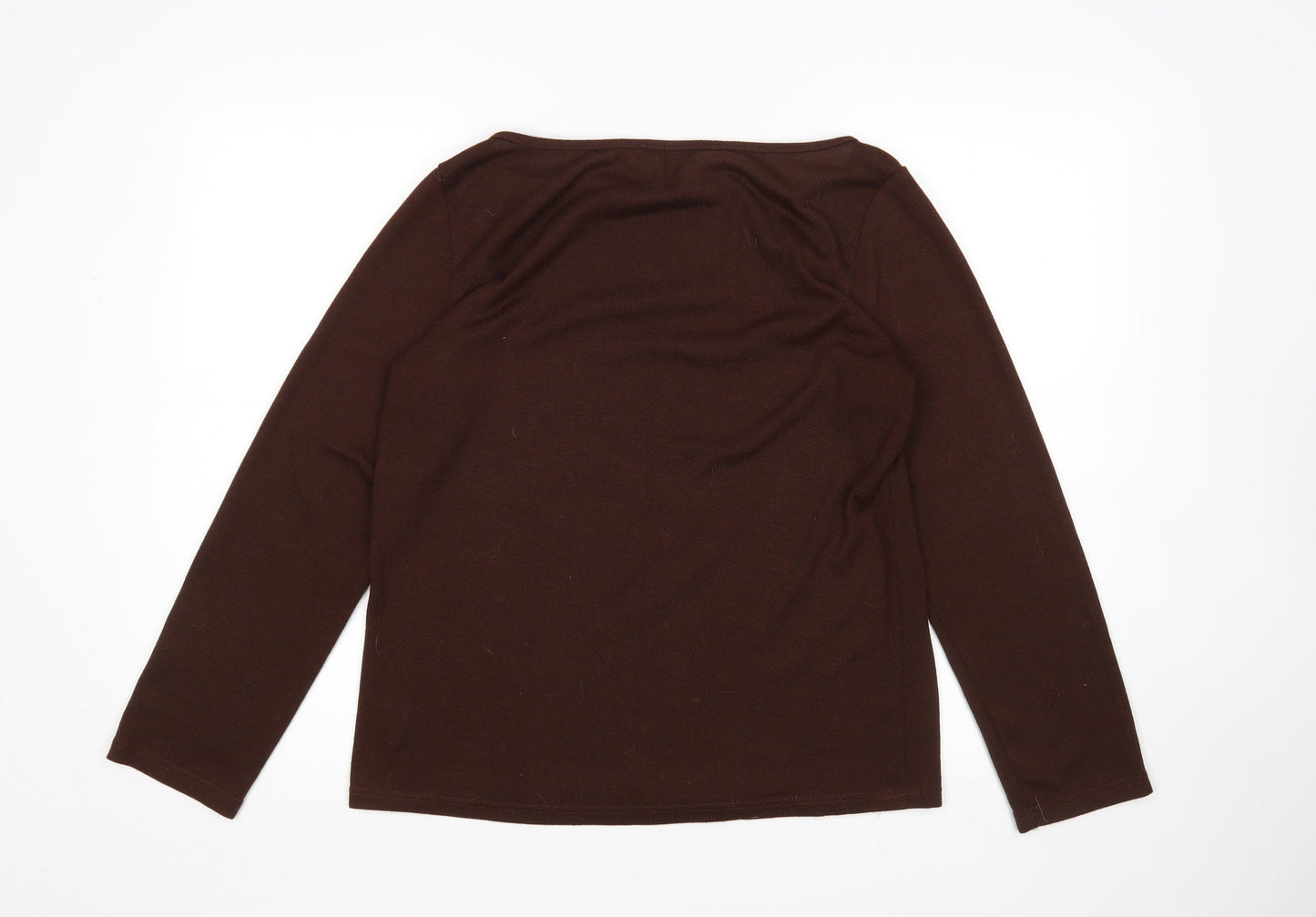 Womens UK Size M Zanzea Brown Pullover Jumper